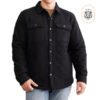 Men’s Black Quilted Wool Jacket