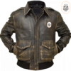 Leatherzy Empire - Distressed Bomber Leather Jacket