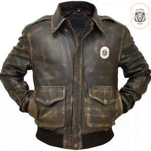 Leatherzy Empire - Distressed Bomber Leather Jacket