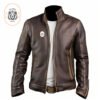 Men’s Vintage Café Racer Motorcycle Brown Leather Jacket - Leatherzy Empire