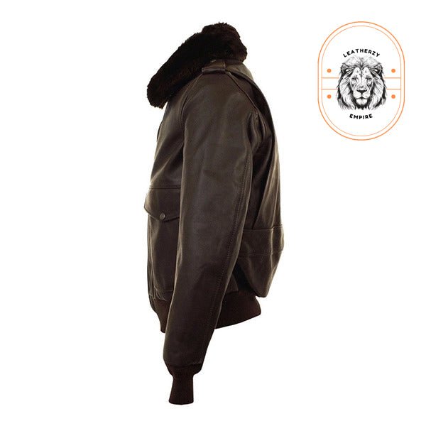 Leatherzy Empire Aurum Men’s Brown Leather Jacket – Premium Fit - Image 3